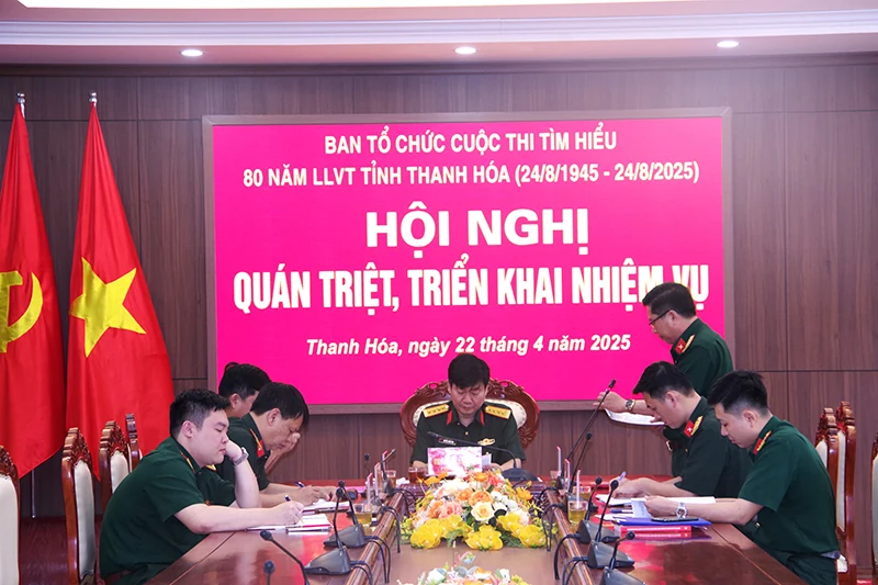 Quán triệt, triển khai nhiệm vụ Cuộc thi tìm hiểu “80 năm truyền thống LLVT tỉnh kèo nhà cái m88”