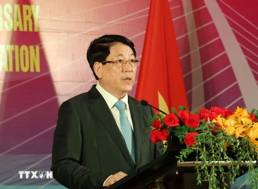 Chủ tịch nước Lương Cường chủ trì chiêu đãi trưởng đoàn các nước dự lễ kỷ niệm