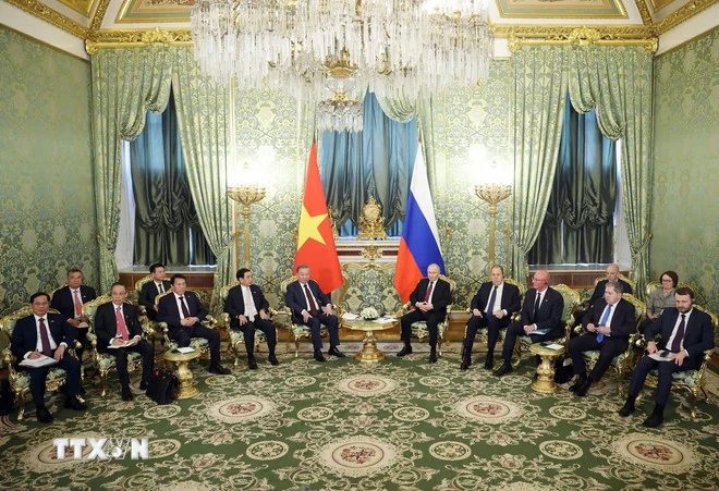 Tổng Bí thư Tô Lâm hội đàm với Tổng thống Nga Vladimir Putin