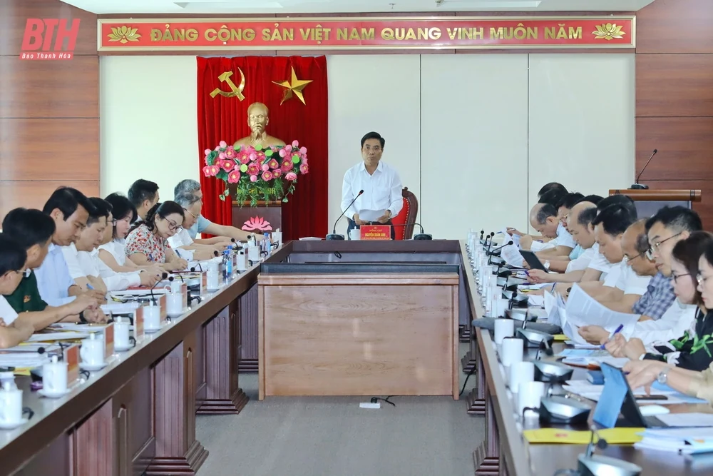 Bí thư Tỉnh ủy Nguyễn Doãn Anh làm việc với TP Thanh Hóa về chuẩn bị kết thúc đơn vị hành chính cấp huyện