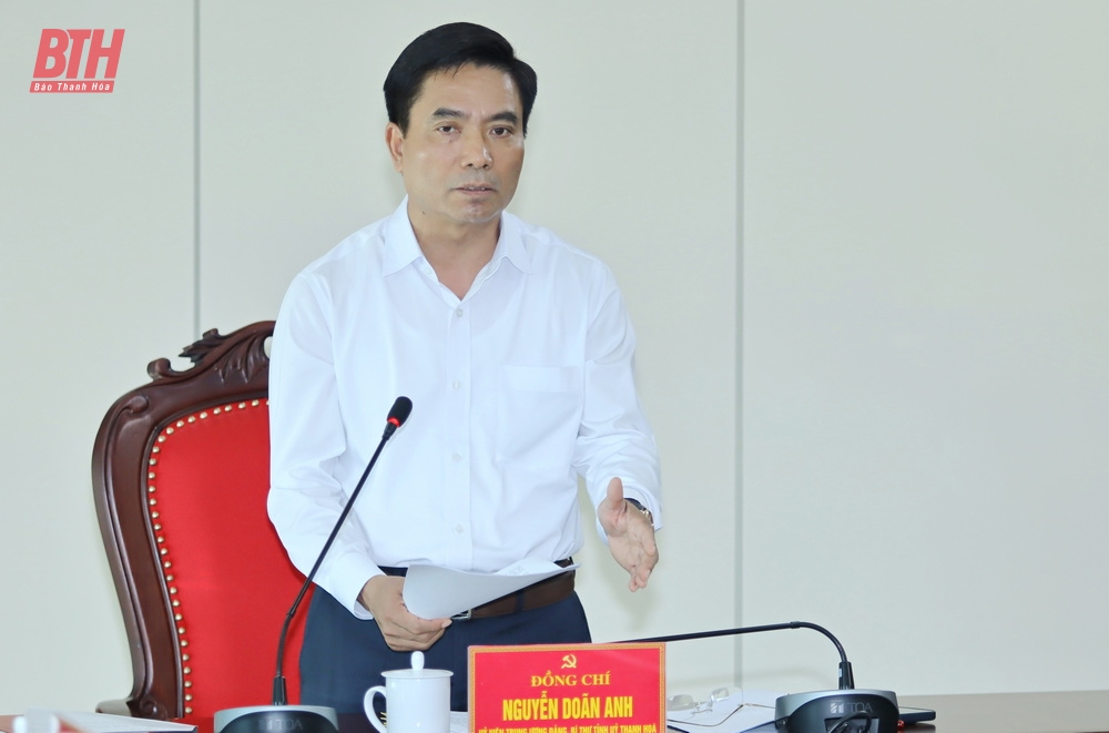 Bí thư Tỉnh ủy Nguyễn Doãn Anh làm m88 trang chủ với TP Thanh Hóa về chuẩn bị kết thúc đơn vị hành chính cấp huyện