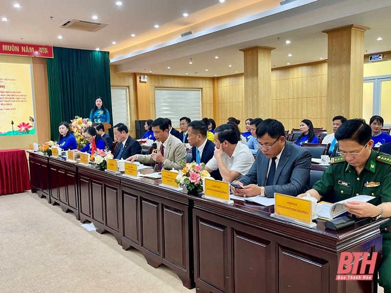Mặt trận 2 tỉnh Thanh Hóa – Hủa Phăn ký kết bản ghi nhớ giai đoạn 2025-2027