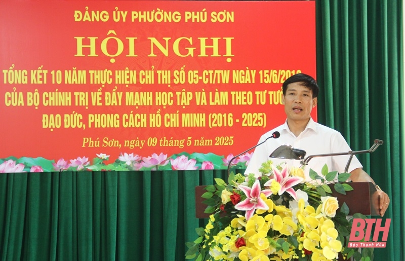 Phường Phú m88 trang chủ tổng kết 10 năm thực hiện Chỉ thị số 05-CT/TW