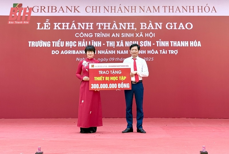 Khánh thành công trình trường tiểu học tại thị xã Nghi Sơn