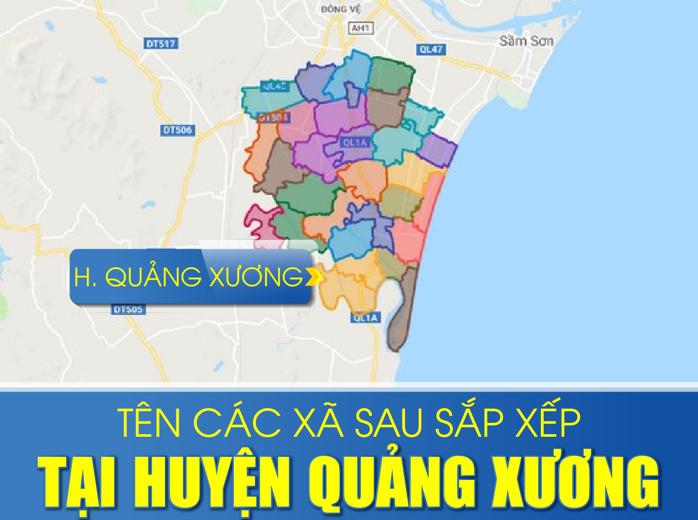 Tên các xã sau sắp xếp m88 link mới nhất huyện Quảng Xương