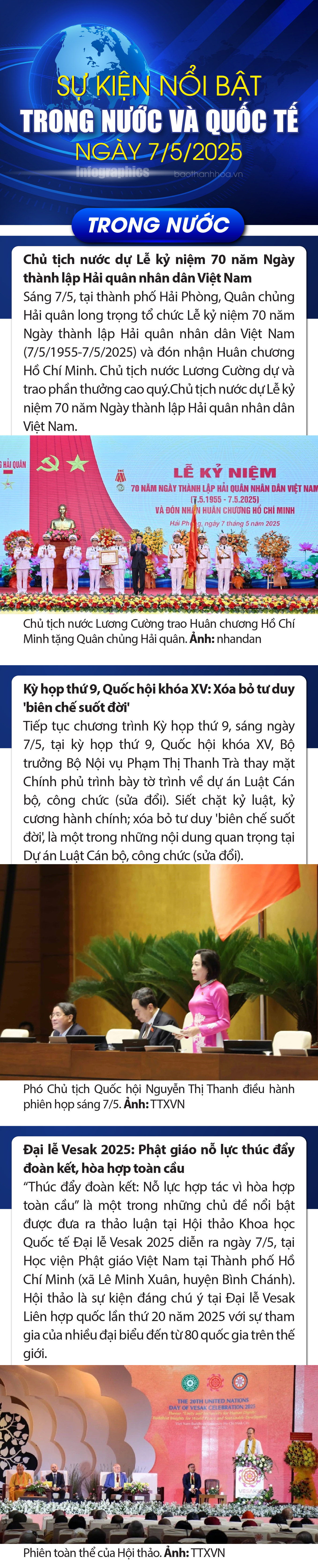 Sự kiện nổi bật m88 trang chủ, quốc tế ngày 7/5/2025