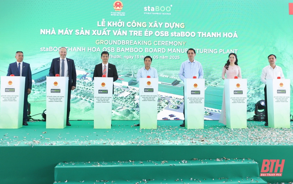Khởi công xây dựng nhà máy m88 link mới nhất ván tre ép gần 3.200 tỷ đồng