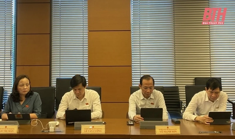Đoàn ĐBQH Thanh Hóa tham gia góp ý vào các dự án luật 