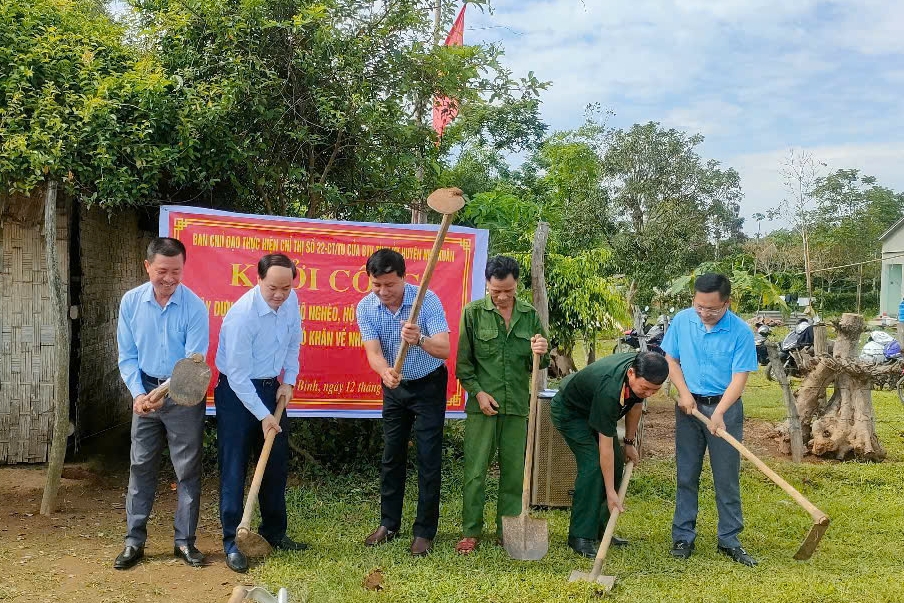 Như Xuân: Đồng loạt khởi công xây dựng nhà ở cho hộ nghèo đợt 2 năm 2025