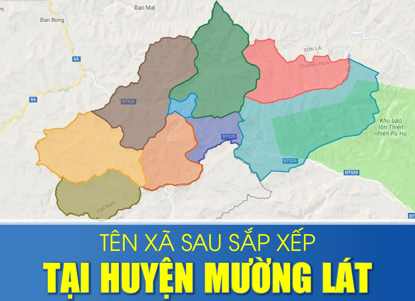 Tên các xã sau sắp xếp tại huyện Mường Lát và Quan m88 the thao