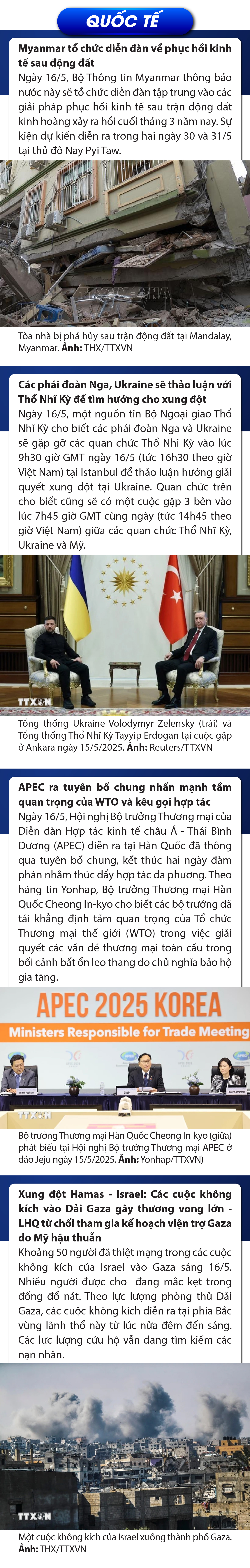 Sự kiện nổi bật trong m88 cá cược thể thao trực tuyến, quốc tế ngày 16/5/2025
