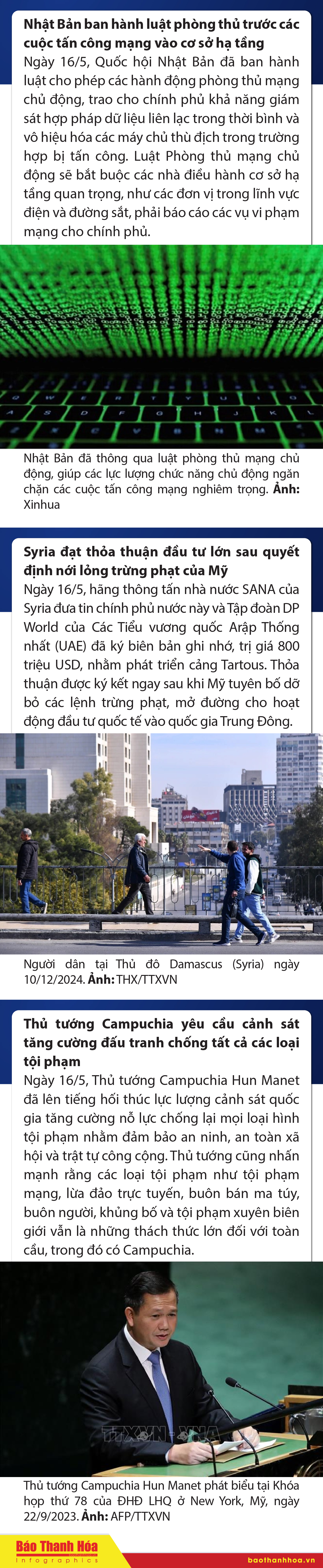 Sự kiện nổi bật trong m88 cá cược thể thao trực tuyến, quốc tế ngày 16/5/2025