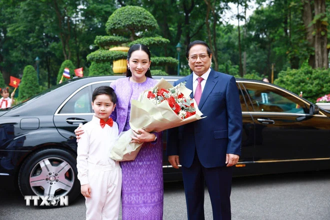 Lễ đón Thủ tướng Thái Lan Paetongtarn Shinawatra thăm đăng ký m88 thức Việt Nam