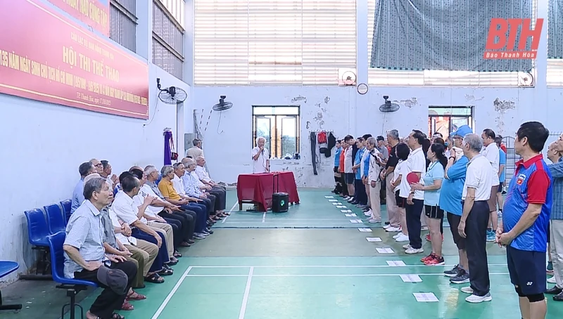 CLB Hàm Rồng tổ chức Hội thi thể thao chào mừng kỷ niệm 135 năm ngày sinh Chủ tịch Hồ Chí Minh