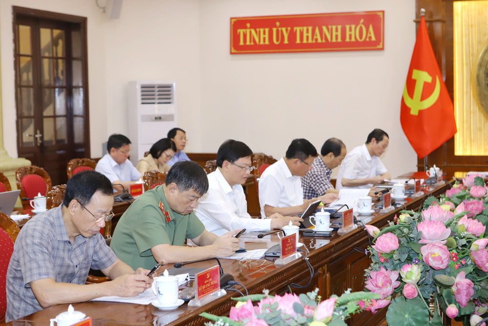 Ban Thường vụ Tỉnh ủy đánh giá kết quả thực hiện các công việc liên quan đến sắp xếp đơn vị hành chính cấp xã