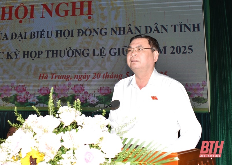 Tổ đại biểu HĐND tỉnh tiếp xúc cử tri huyện Hà Trung