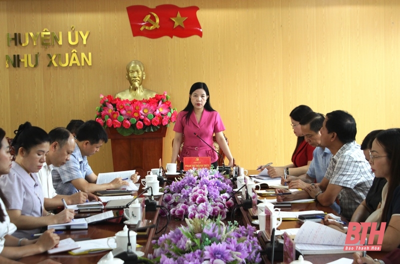Kiểm tra, đôn đốc việc triển khai sắp xếp đơn vị hành chính cấp xã; hỗ trợ xây dựng nhà ở cho hộ nghèo tại huyện Như Xuân