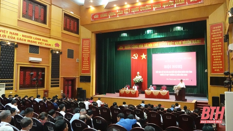 Cử tri huyện Như Thanh kiến nghị bố trí nguồn kinh phí cho 44 hộ đang sinh sống trong vùng ngập nước của lòng hồ sông Mực ra khu tái định cư