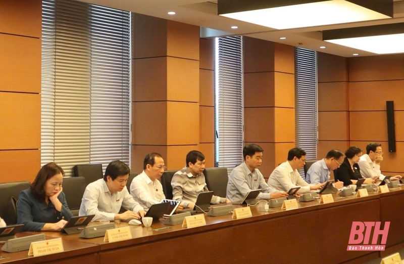 Đoàn ĐBQH Thanh Hóa tham gia góp ý về tình hình thực hiện kế hoạch phát triển kinh tế - xã hội và ngân sách nhà nước những tháng đầu năm 2025