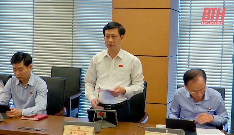 Đoàn ĐBQH Thanh Hóa tham gia góp ý về tình hình thực hiện kế hoạch phát triển kinh tế - xã hội và ngân sách nhà nước những tháng đầu năm 2025