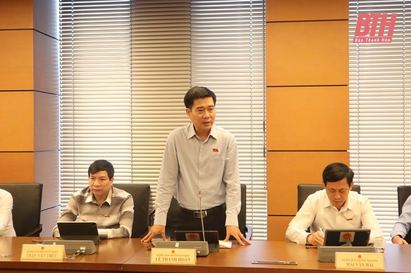 Đoàn ĐBQH Thanh Hóa tham gia góp ý về tình hình thực hiện kế hoạch phát triển kinh tế - xã hội và ngân sách nhà nước những tháng đầu năm 2025