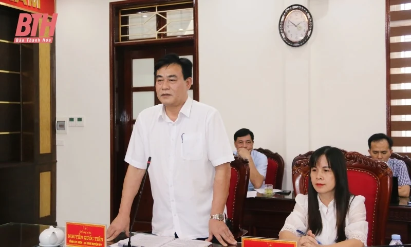 Kiểm tra, đôn đốc việc triển khai sắp xếp đơn vị hành chính cấp xã; hỗ trợ xây dựng nhà ở cho hộ nghèo tại huyện Quảng Xương