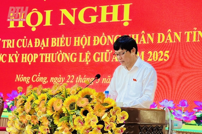 Cử tri Nông Cống đề xuất nhiều vấn đề liên quan đến quy hoạch, đầu tư các công trình hạ tầng thiết yếu