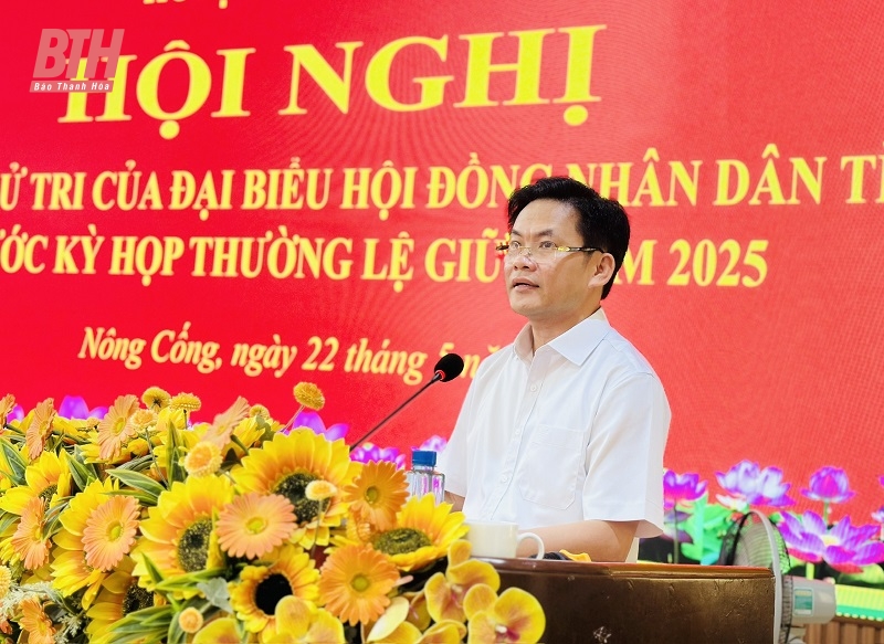 Cử tri Nông Cống đề xuất nhiều vấn đề liên quan đến quy hoạch, đầu tư các công trình hạ tầng thiết yếu