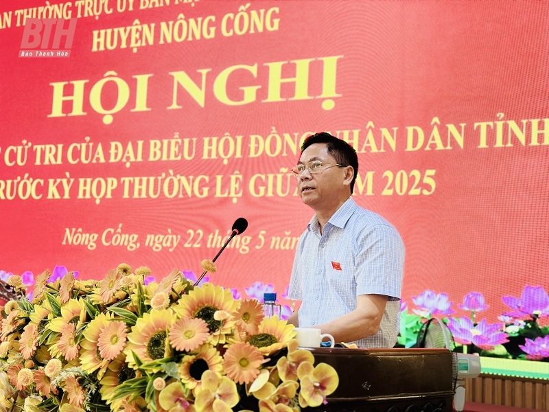 Cử tri Nông Cống đề xuất nhiều vấn đề liên quan đến quy hoạch, đầu tư các công trình hạ tầng thiết yếu