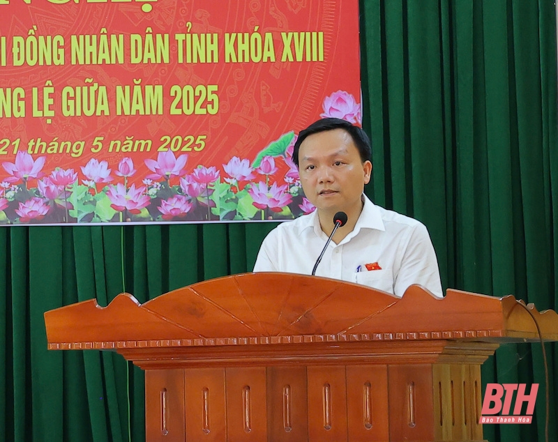 Cử tri huyện Thiệu kèo nhà cái m88 đề nghị có chính sách đối với cán bộ chuyên trách cấp xã khi sắp xếp lại đơn vị hành chính