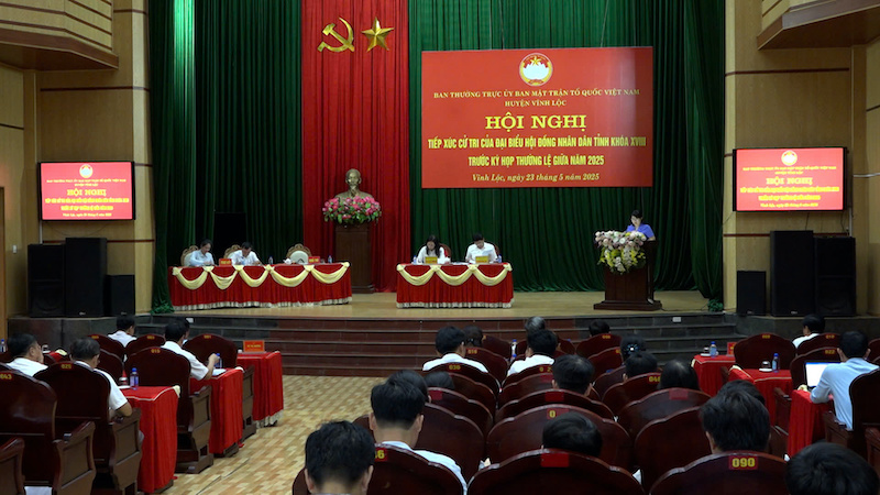Tổ đại biểu HĐND tỉnh tiếp xúc cử tri huyện Vĩnh Lộc