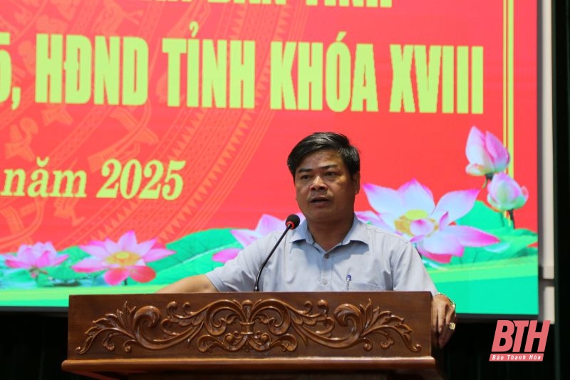 Phó Chủ tịch Thường trực HĐND tỉnh Lê Tiến Lam tiếp xúc cử tri huyện Hoằng Hóa 