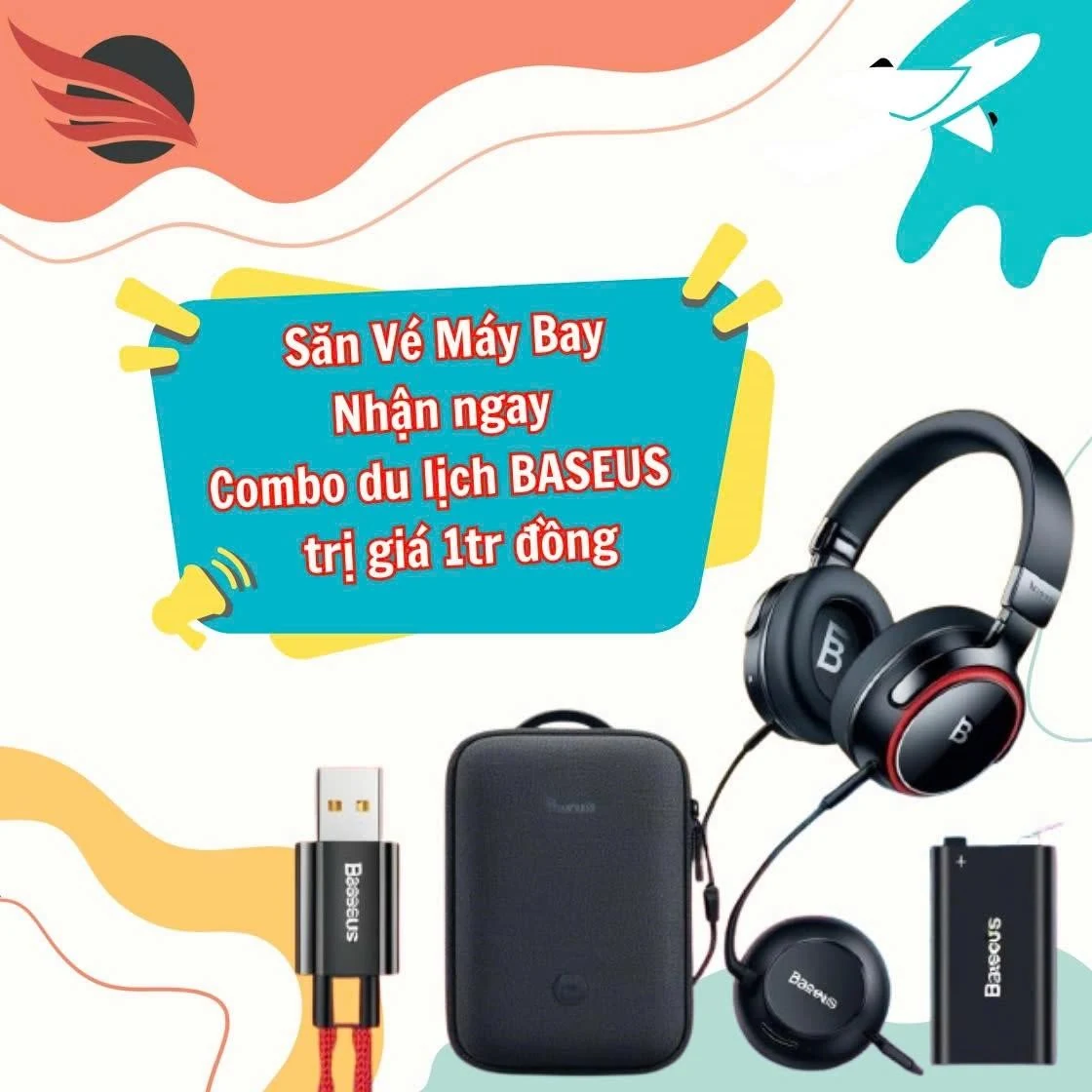Đặt vé máy bay – nhận ngay phụ kiện công nghệ cao cấp Baseus
