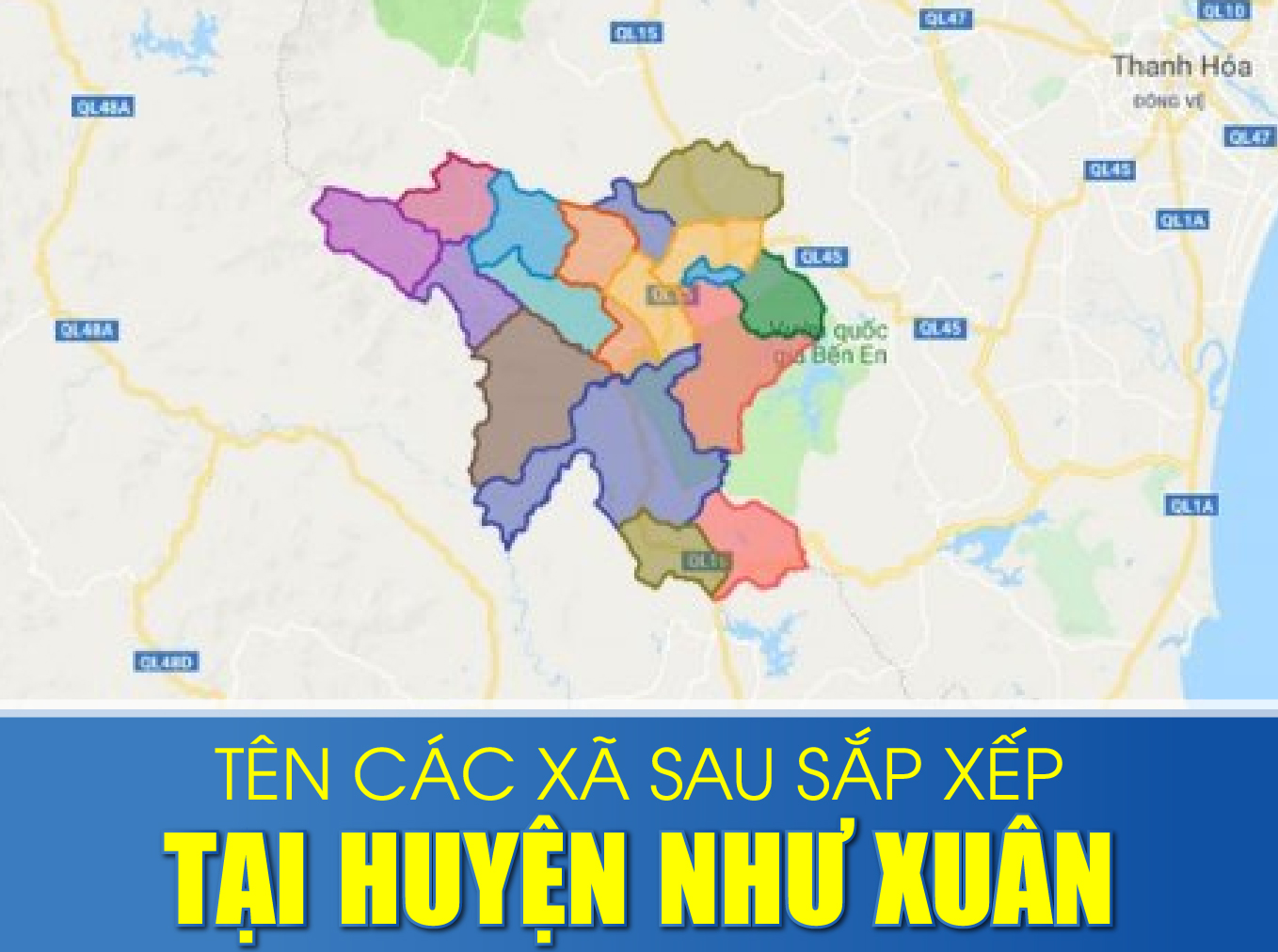 Tên các xã sau sắp xếp tại huyện Như Xuân