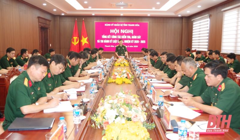 Đảng ủy Quân sự tỉnh tổng kết công tác kiểm tra, giám sát và thi hành kỷ luật Đảng nhiệm kỳ 2020-2025
