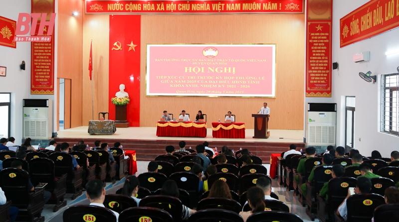 Tổ đại biểu HĐND m88 trang chủ tiếp xúc cử tri huyện Quan Hóa