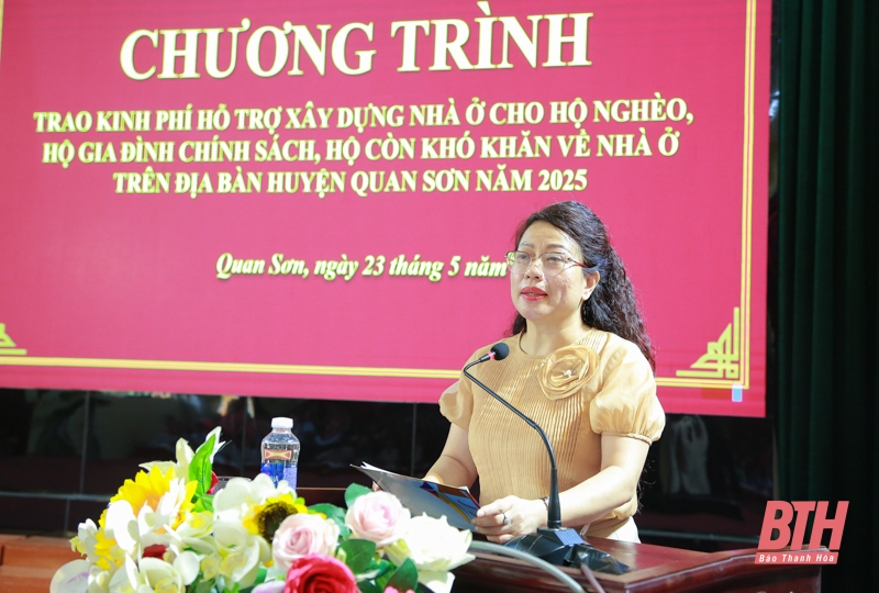 40 link m88 khó khăn của huyện Quan Sơn được hỗ trợ kinh phí xây dựng nhà ở theo Chỉ thị 22
