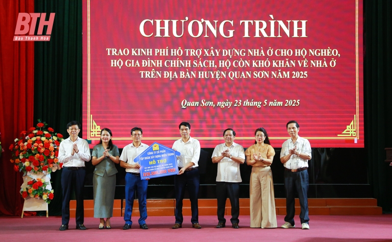 40 link m88 khó khăn của huyện Quan Sơn được hỗ trợ kinh phí xây dựng nhà ở theo Chỉ thị 22