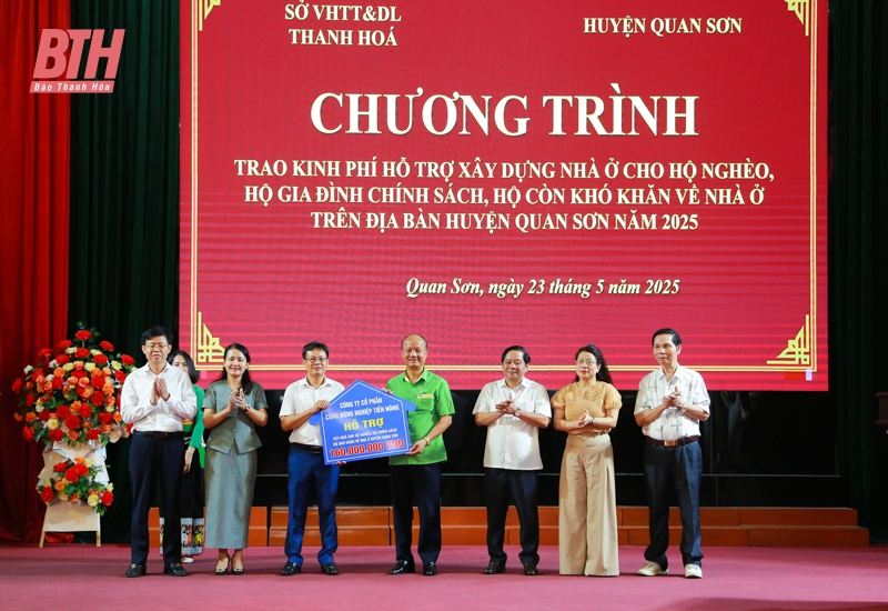 40 link m88 khó khăn của huyện Quan Sơn được hỗ trợ kinh phí xây dựng nhà ở theo Chỉ thị 22
