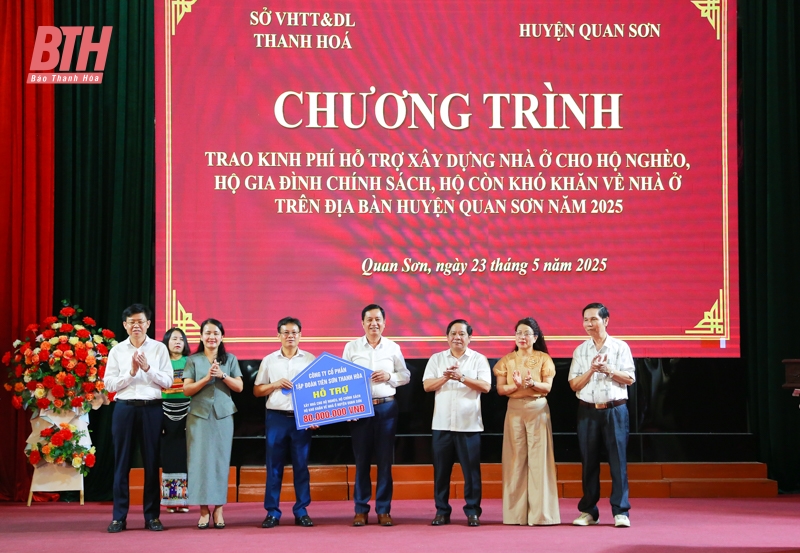 40 link m88 khó khăn của huyện Quan Sơn được hỗ trợ kinh phí xây dựng nhà ở theo Chỉ thị 22
