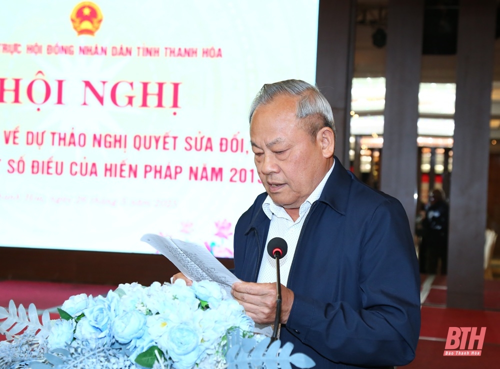 Lấy ý kiến về dự thảo Nghị quyết sửa đổi, bổ sung một số điều của Hiến pháp năm 2013