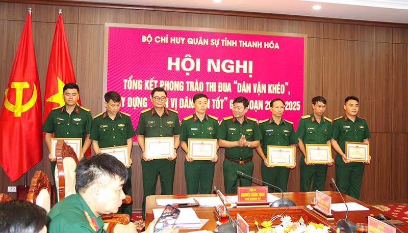 Bộ CHQS tỉnh tổng kết phong trào thi đua “Dân vận khéo”, xây link m88 “Đơn vị dân vận tốt” giai đoạn 2021-2025 
