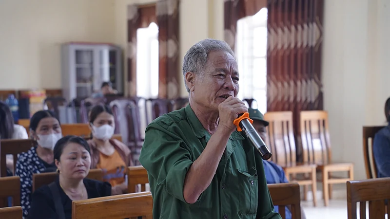 Công bố quyết định thu hồi đất để thực hiện Hợp phần bồi thường, hỗ trợ, tái định cư Dự án hồ chứa nước Bản Mồng giai đoạn 1 