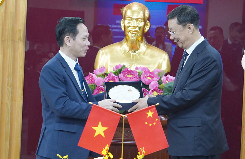 Hội đàm giữa Công an tỉnh Thanh Hóa và Công an tỉnh Hắc Long Giang (Trung Quốc)