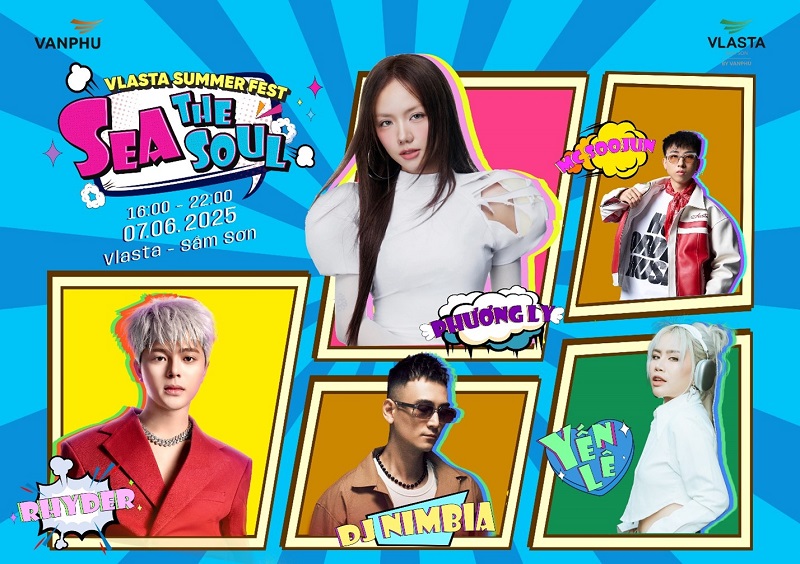 Vlasta Summer Fest - Đại nhạc hội hot nhất hè này tại Sầm Sơn: Âm nhạc cực đỉnh, Immersive mapping cực chất, flex outfit như đi Coachella!