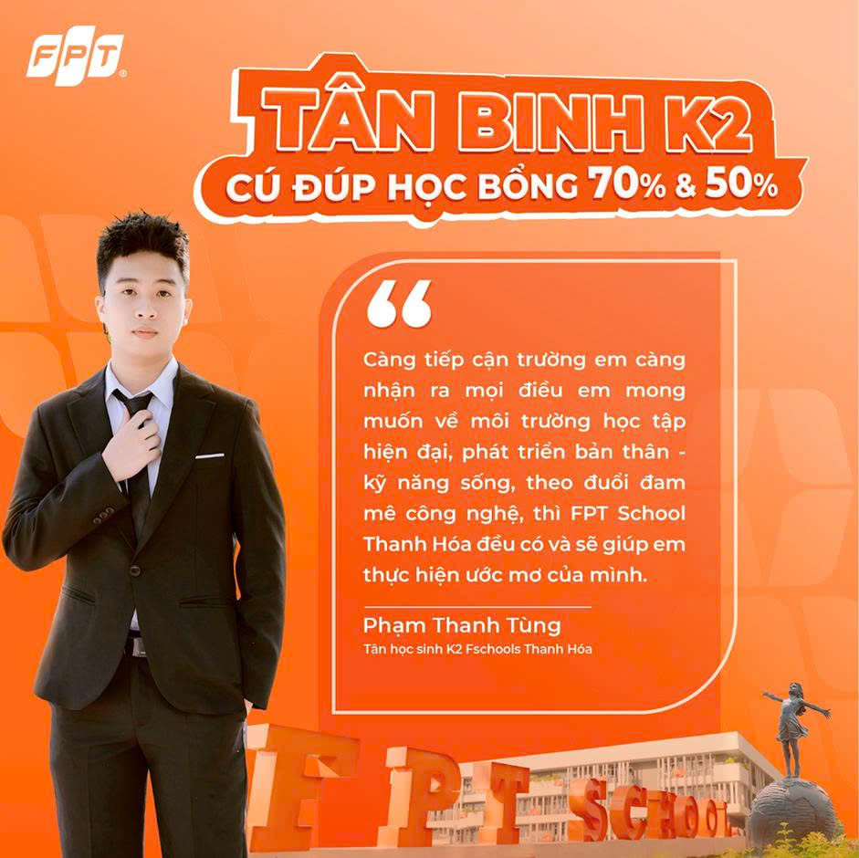 FPT Schools trao gần 300 suất học bổng toàn cấp học: Động lực để học sinh Thanh Hóa vươn mình tỏa sáng