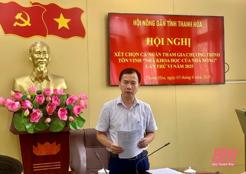Hội nghị xét chọn cá nhân tham gia Chương trình tôn vinh “Nhà Khoa học của Nhà nông” lần thứ VI năm 2025