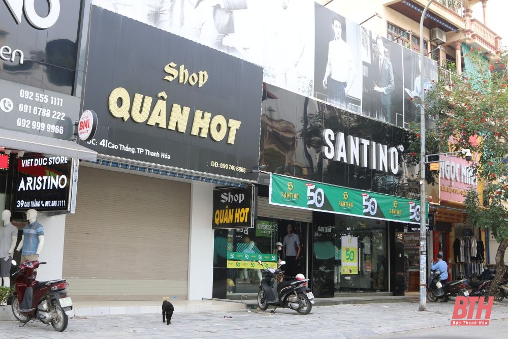 Nhiều cửa hàng thời trang, mỹ phẩm ở TP Thanh Hóa đóng cửa bất thường