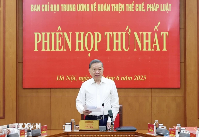 Tổng Bí thư: Hoàn thiện thể chế, pháp luật phải mở đường cho kiến tạo phát triển