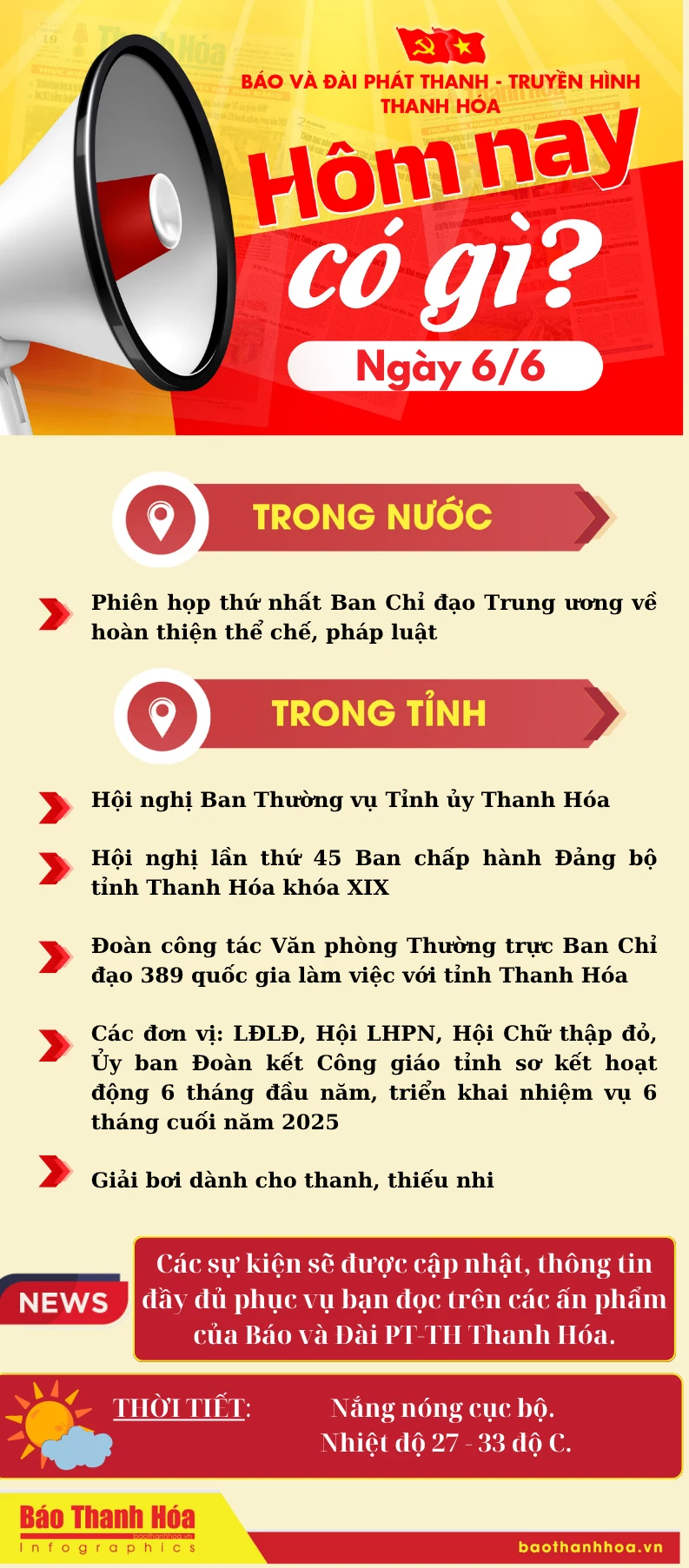 Hôm nay có gì? - Sự kiện nổi bật ngày 6/6/2025